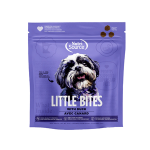 NutriSource Little Bites Duck Dog Treats 6oz nutrisource, nutri source, little bites, duck, dog treats